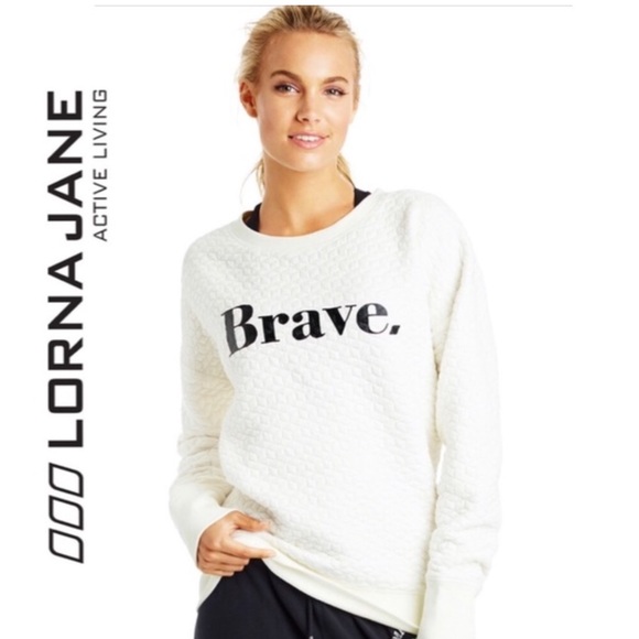 Lorna Jane Tops - Lorna Jane “Brave” Sweatshirt Sz. Med